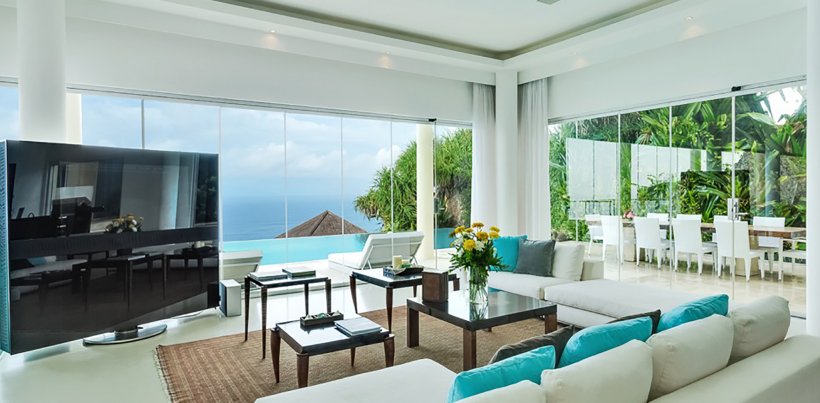 Villa Grand Cliff Ungasan, Living room area